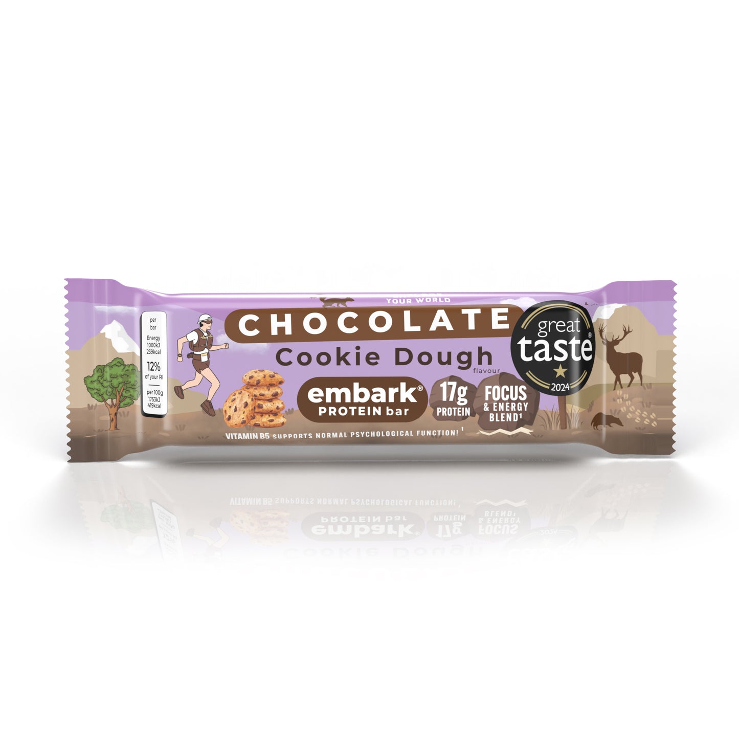 12 x Chocolate Cookie Dough Natural Protein Bars