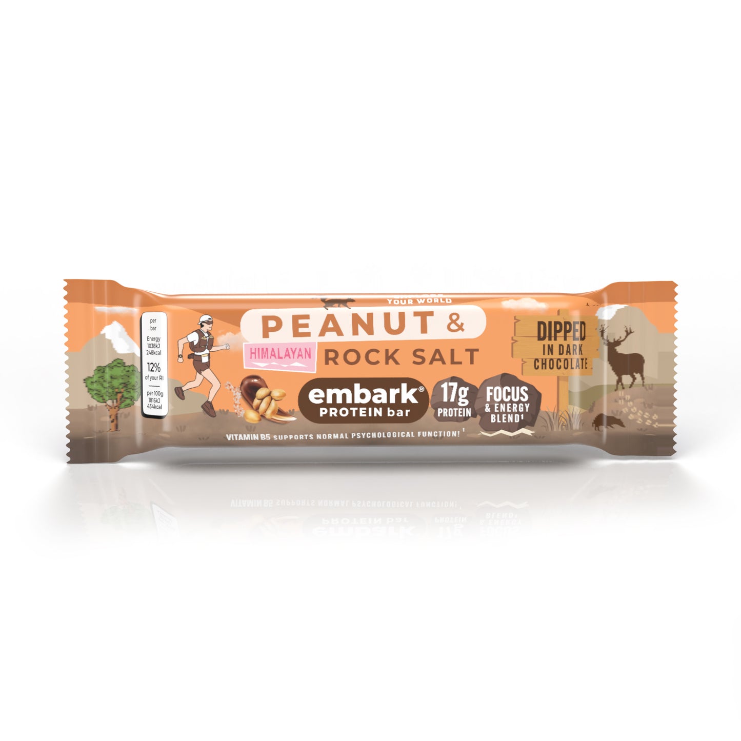 12 x Peanut & Himalayan Rock Salt Natural Protein Bars