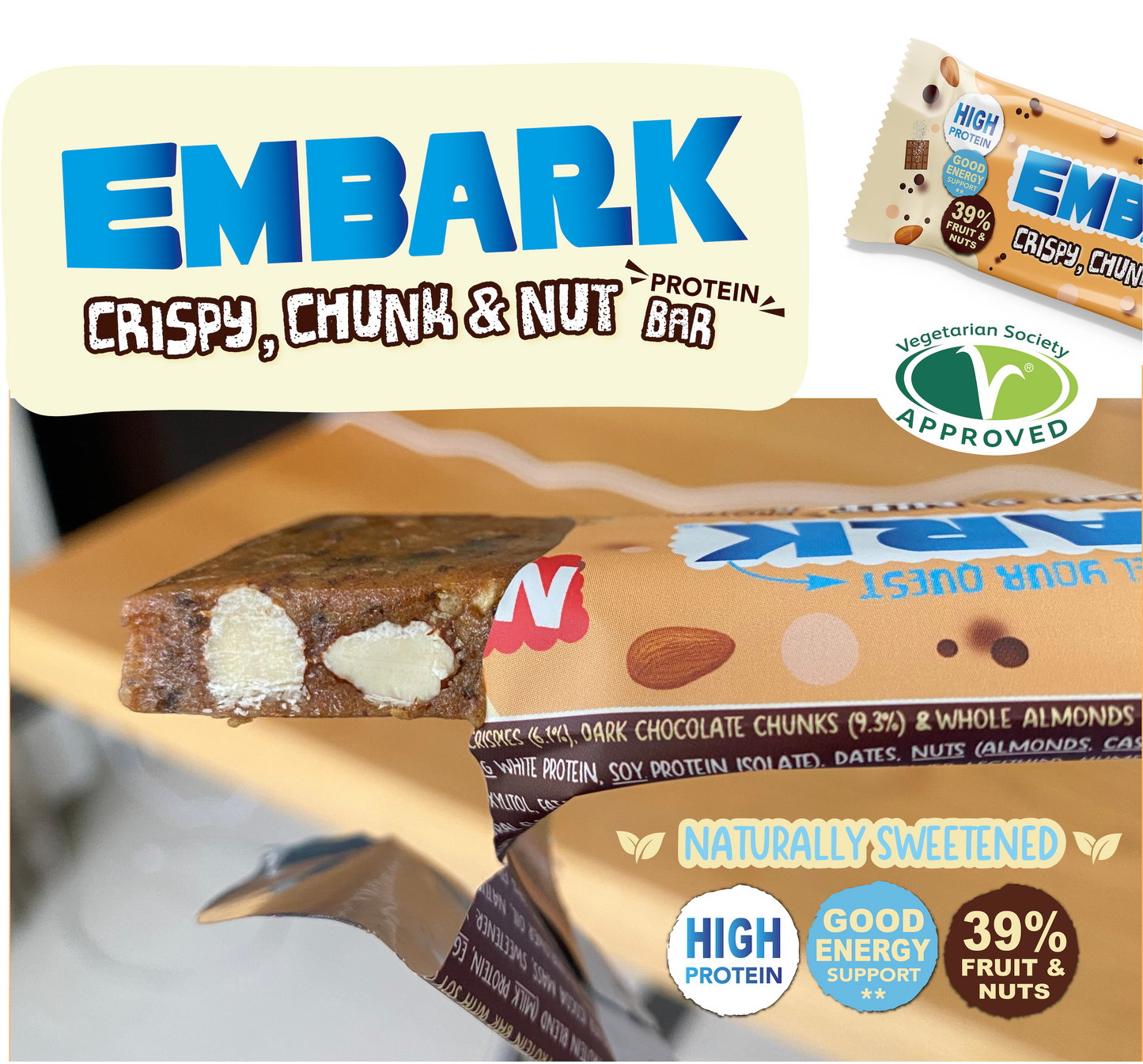 12 x Chocolate Cookie Dough Natural Protein Bars