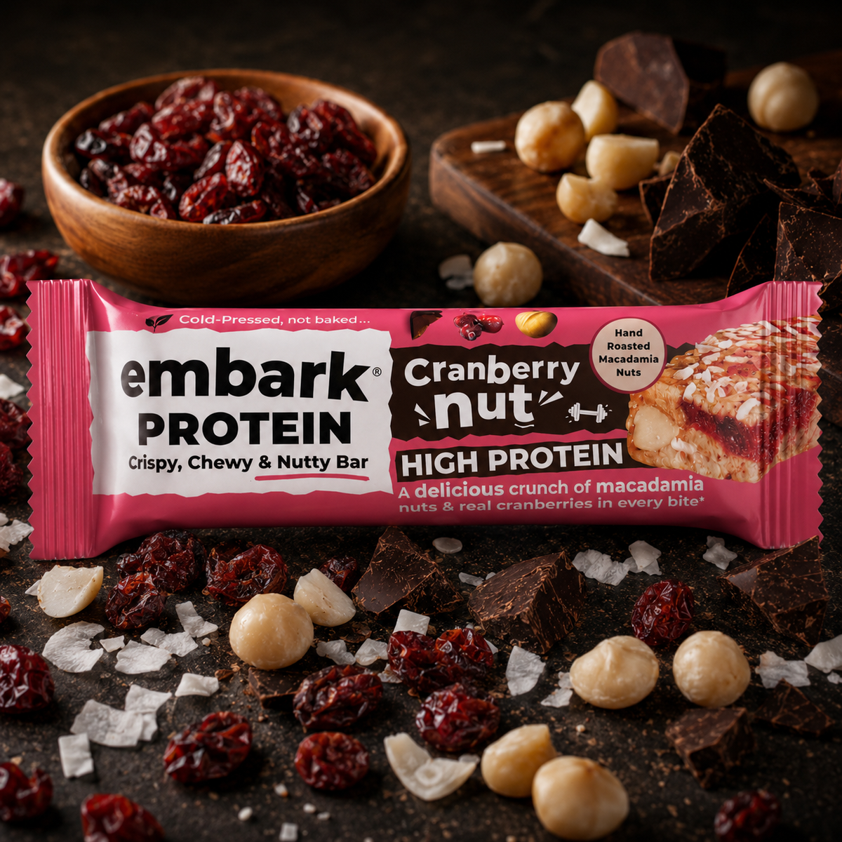 12 x Cranberry Nut Protein Bars