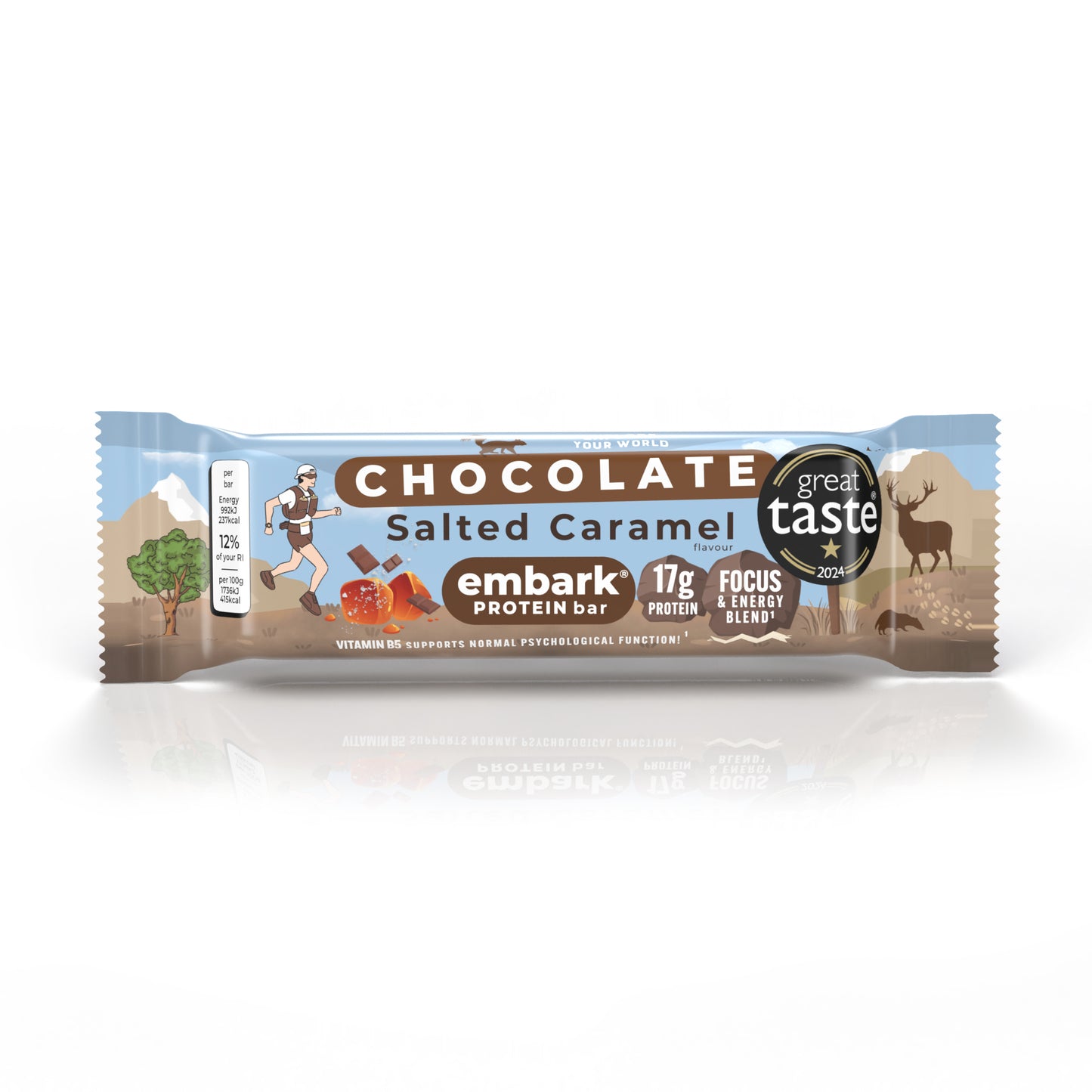12 x Chocolate Salted Caramel Natural Protein Bars